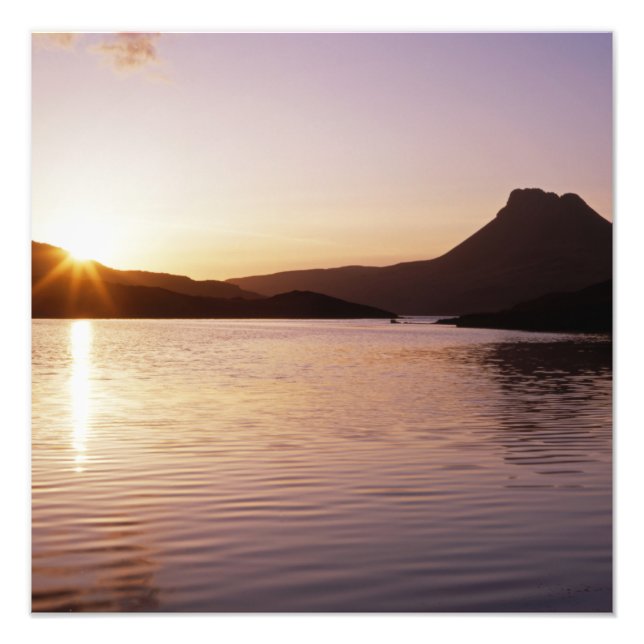 Stac Pollaidh sunset Scotland Photo Print (Front)