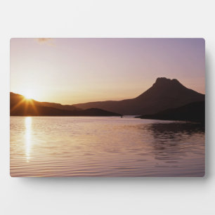Stac Pollaidh sunset Scotland Plaque