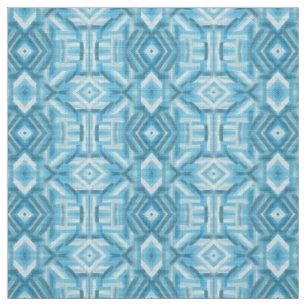 Staccato Light Blue Abstract Soft Pastel Art Fabric