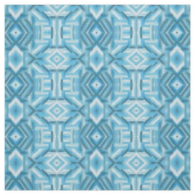 Staccato Light Blue Abstract Soft Pastel Art Fabric (Swatch)