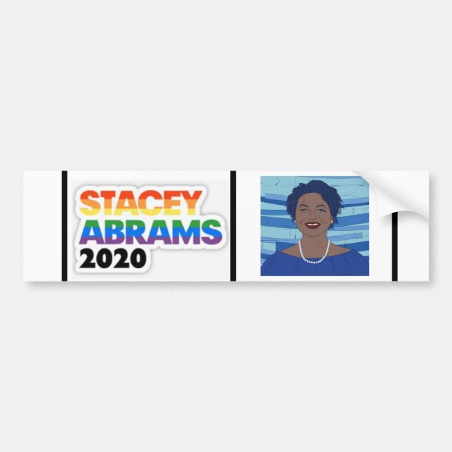 Stacey Abrams Bumper Sticker (Front)