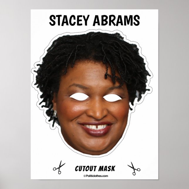 STACEY ABRAMS Halloween Mask Poster (Front)