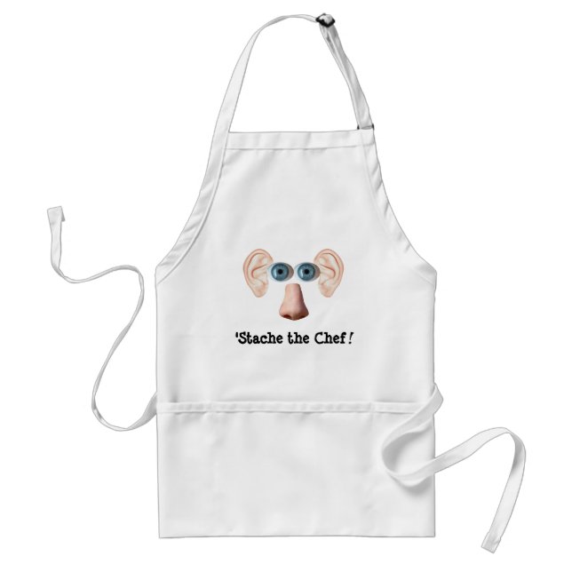 'Stache the Chef! Standard Apron (Front)