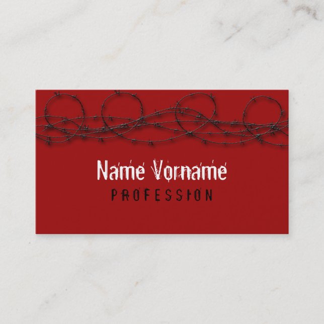 stacheldraht business card (Front)