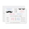 Staches or Lashes Gender Reveal Invitation