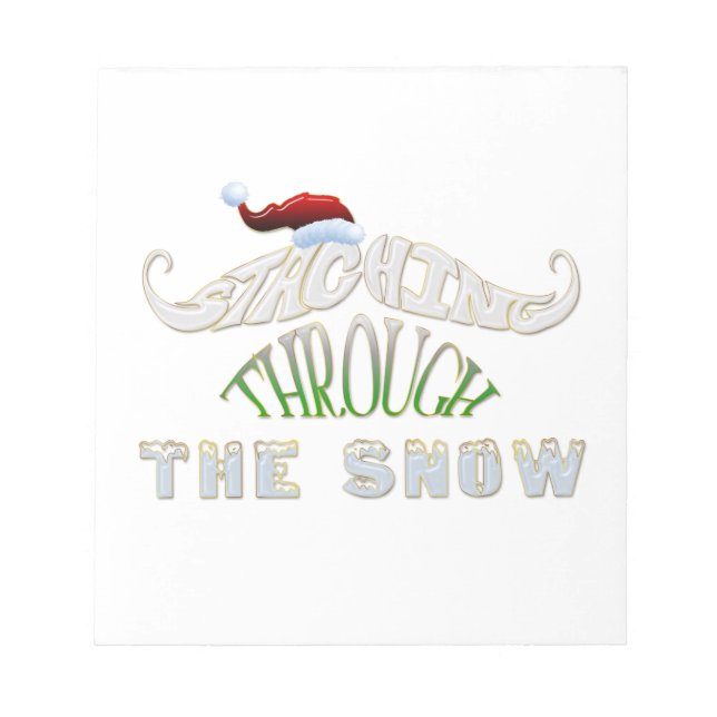 Staching Through the Snow Notepad (Front)