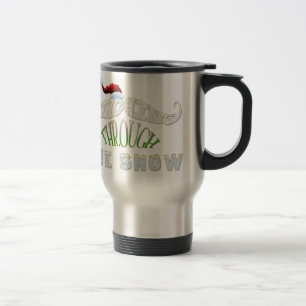 Staching Through the Snow Travel Mug