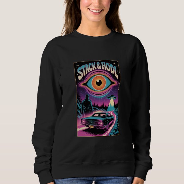 Stack And Hdol Bitcoin UFO Vintage Sweatshirt  (Front)