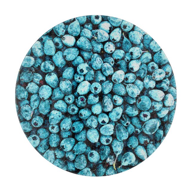 "Stack of Blueberry Fruit" Cute Photo. Buy Now Cutting Board (Front)