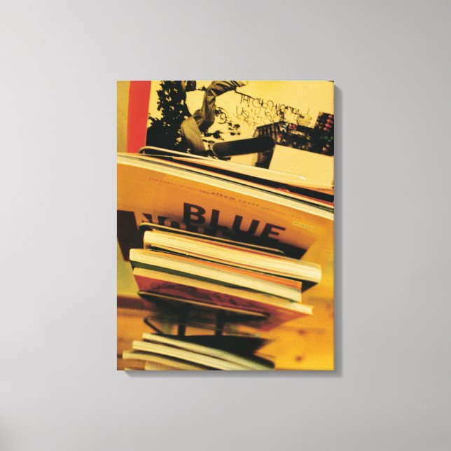 Stack of books and magazines canvas print (Front)