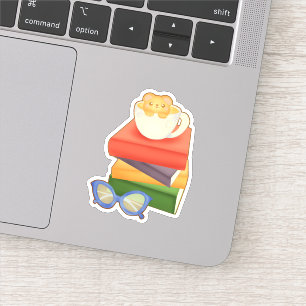 Stack Of Books And Tea Cup Bear 