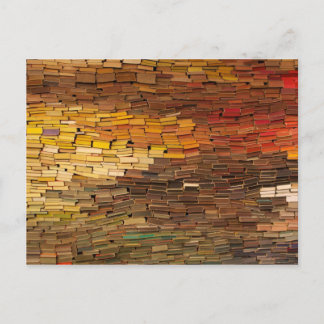 Stack of Books Calendar Postcard