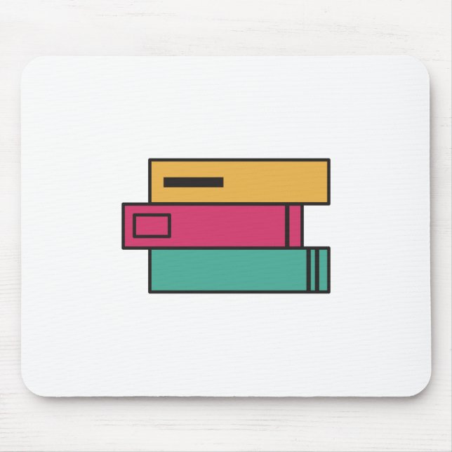 stack of books mouse pad (Front)