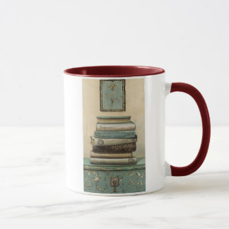 stack of books mug