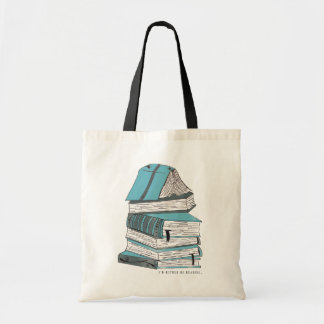 Stack Of Books Watercolor Tote Bag