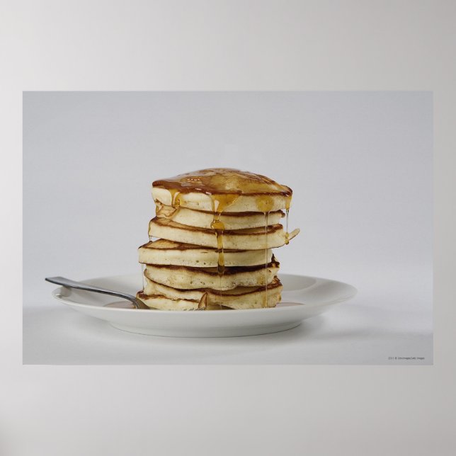 Stack of bread with honey poster (Front)