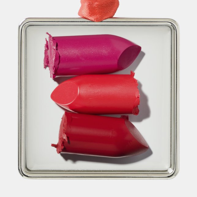 Stack of broken lipstick metal tree decoration (Front)