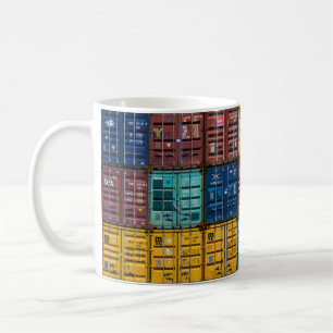 Stack of cargo trailer coffee mug
