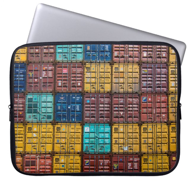 Stack of cargo trailer laptop sleeve (Front)