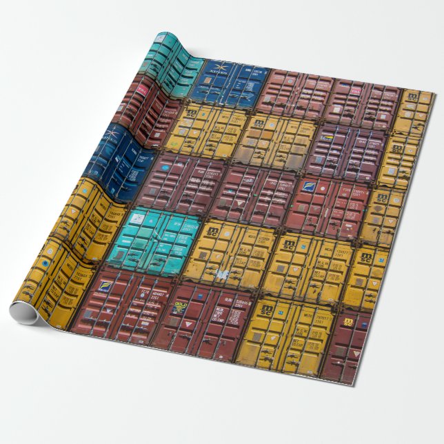 Stack of cargo trailer wrapping paper (Unrolled)