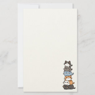 Stack Of Cats Stationery