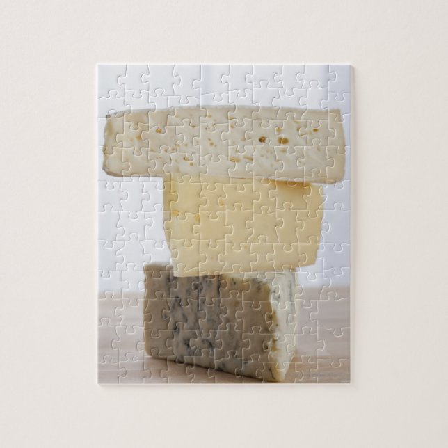Stack of cheese jigsaw puzzle (Vertical)