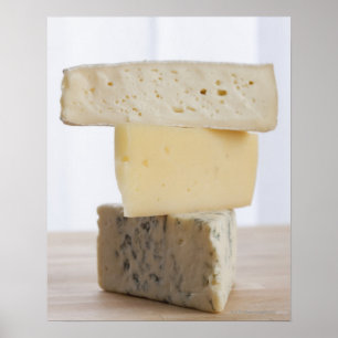 Stack of cheese poster
