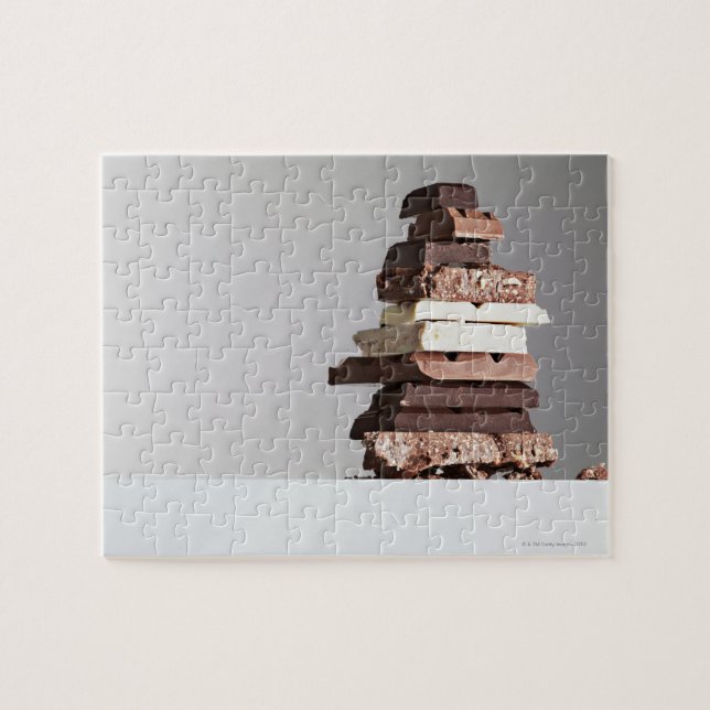 Stack of chocolate bars jigsaw puzzle (Horizontal)
