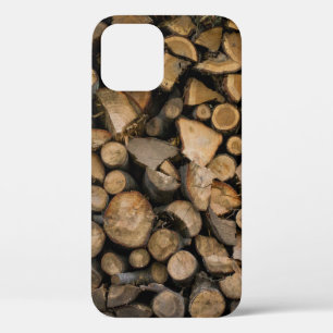 Stack of firewoods iPhone 12 case