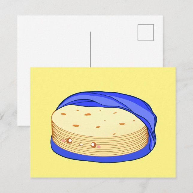 Stack of Flour Tortillas Postcard (Front/Back)