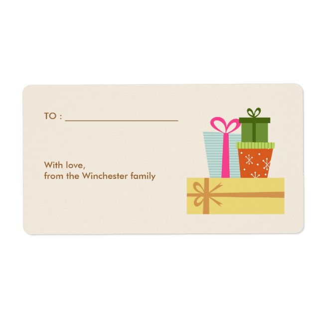 Stack of Gift Boxes Holiday (Front)