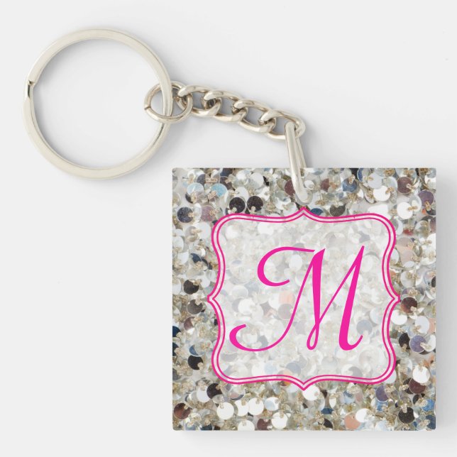 Stack of Glitter Key Chain (Front)
