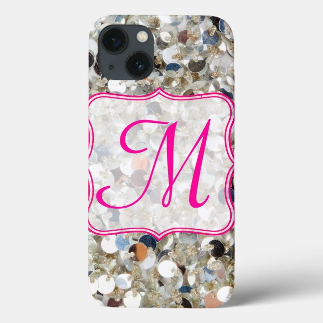 Stack of Glitter Monogram IPAD Case (Back)