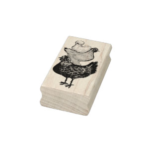 Stack of hens Stamp