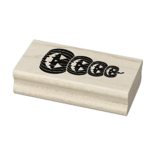 Stack of Jack-O-Lanterns Rubber Stamp
