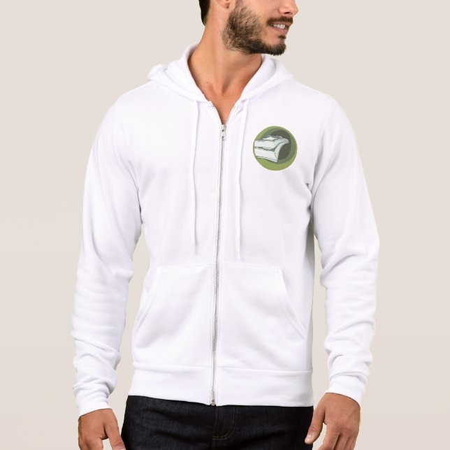 Stack of Money Cash Green Backs Hoodie (Front)
