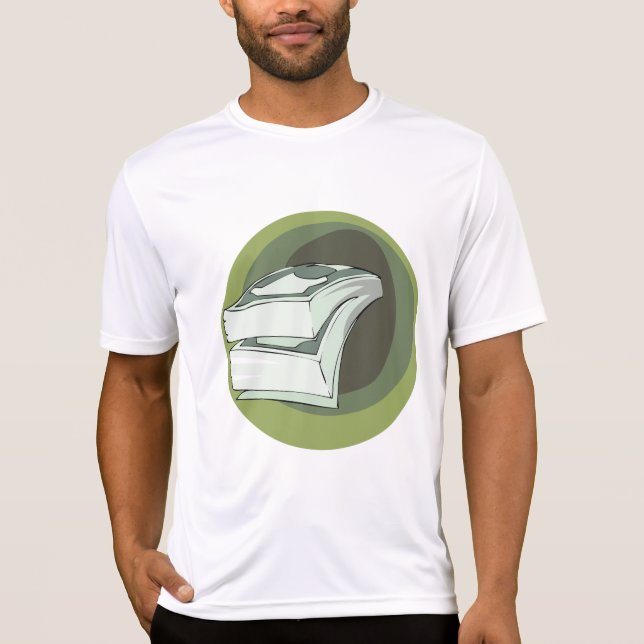 Stack of Money Cash Green Backs T-Shirt (Front)