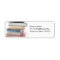 Stack of old used books address labels