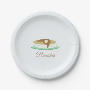 Stack of Pancakes Paper Plate