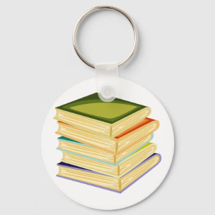 Stack Of School Books Keychain