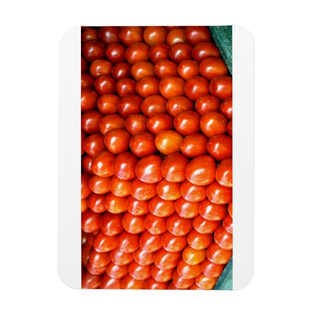 stack of tasty fresh tomatoes magnet (Vertical)