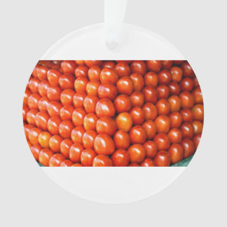 stack of tasty fresh tomatoes ornament