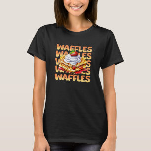 Stack of Waffles Covered in Strawberries T-Shirt