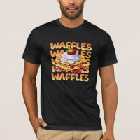 Stack of Waffles Covered in Strawberries