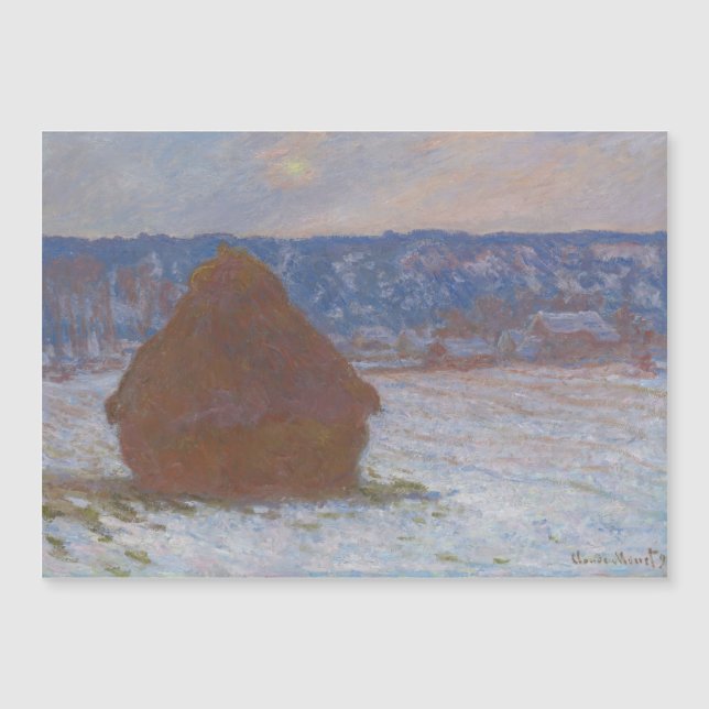 Stack of Wheat (Snow Effect, Overcast Day) (1890-9 (Front)
