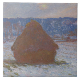 Stack of Wheat (Snow Effect, Overcast Day) (1890-9 Tile