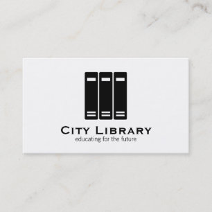 Stacked Books Business Card