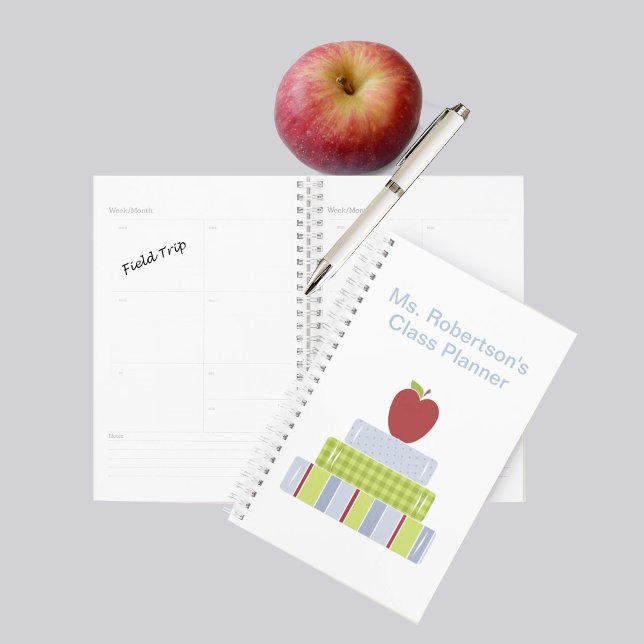 Stacked Books Teachers Daily Planner (Creator Uploaded)