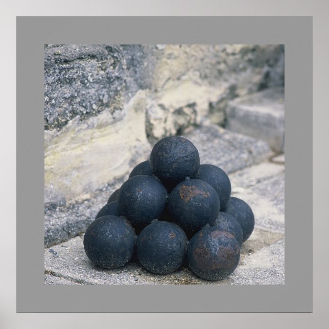 Stacked Cannon Balls Poster (Front)