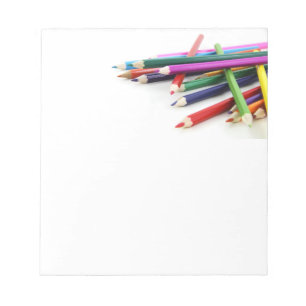 Stacked Coloured Pencils Notepad